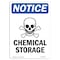Signmission OSHA Notice, 7" Height, Chemical Storage Sign With Symbol, 7" X 5", Portrait OS-NS-D-57-V-10572 - alternate 1